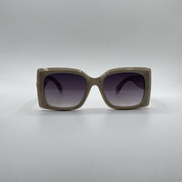 Square Beige Frame Women's Sunglasses-191