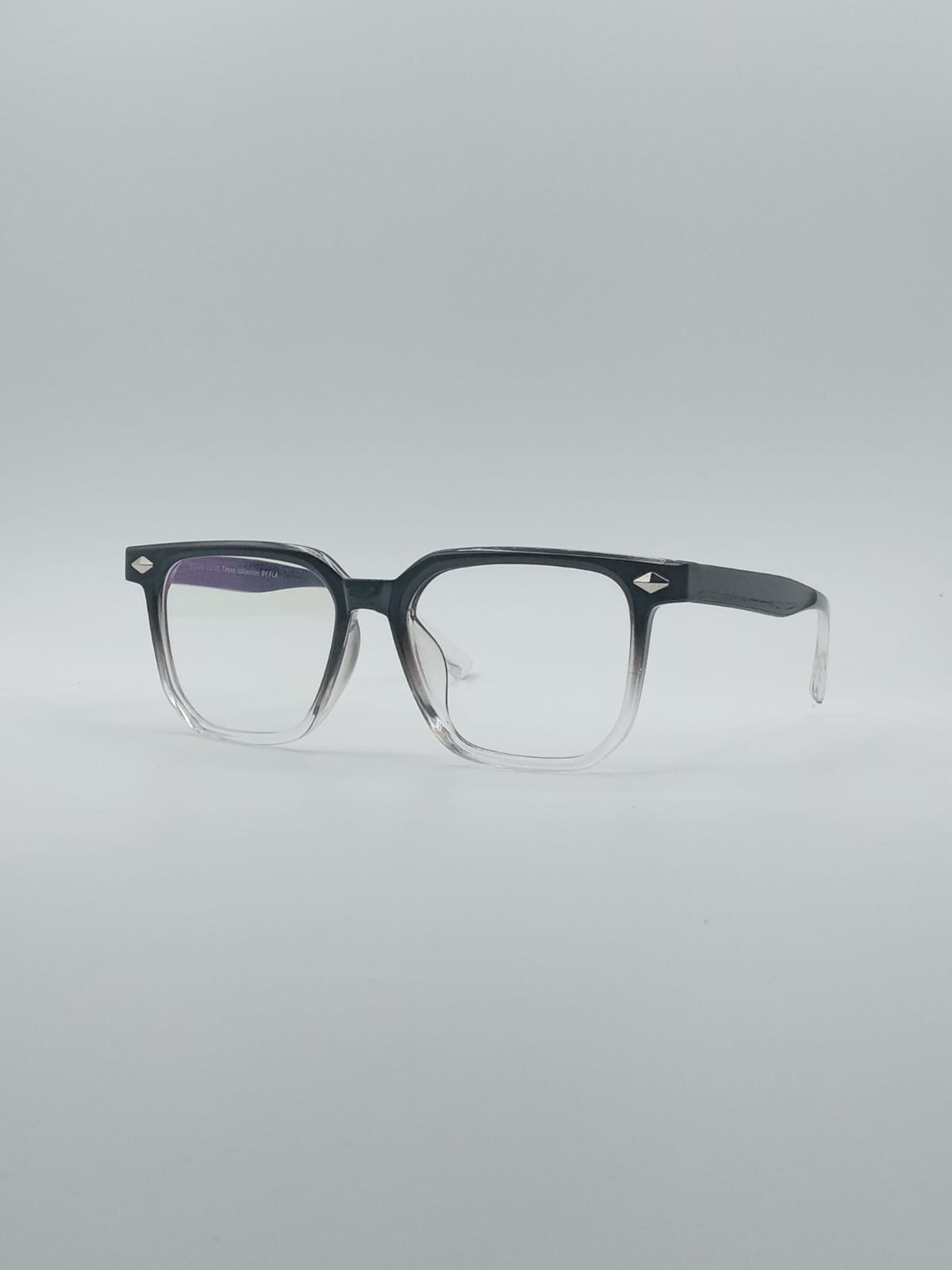 Acetate Black & White Frame Men's Optics-039