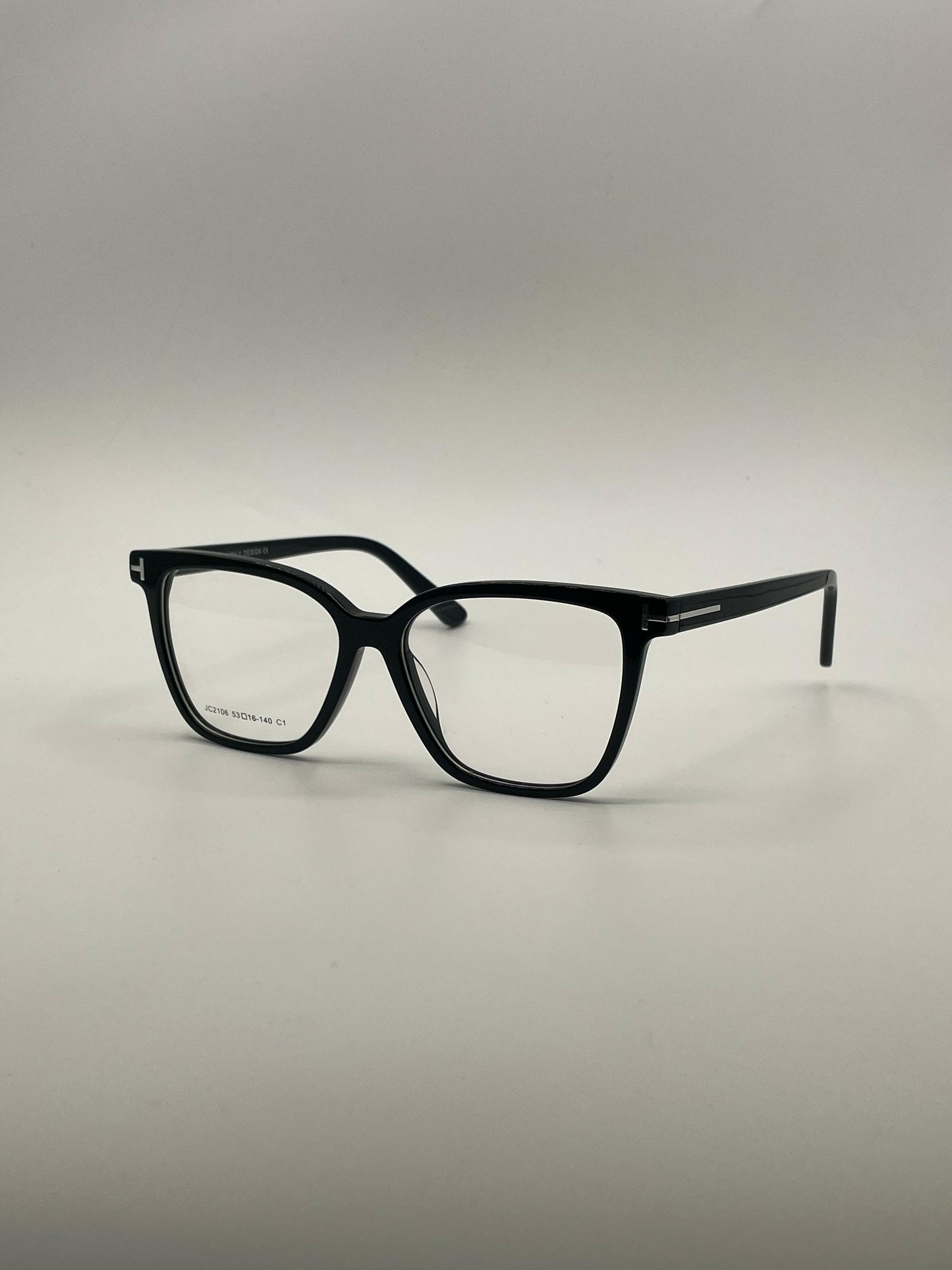 Square Black Frame Women's Optics-369