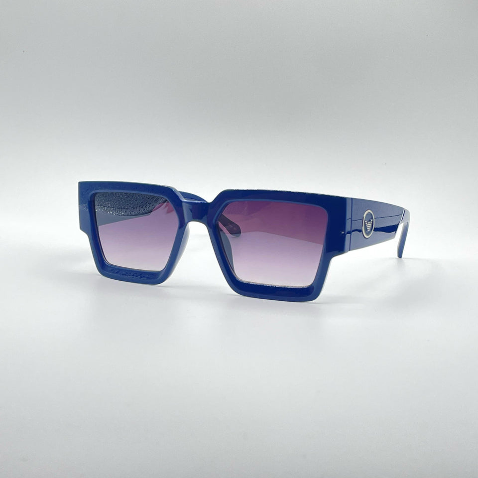 Acetate Blue Frame Sunglasses-196