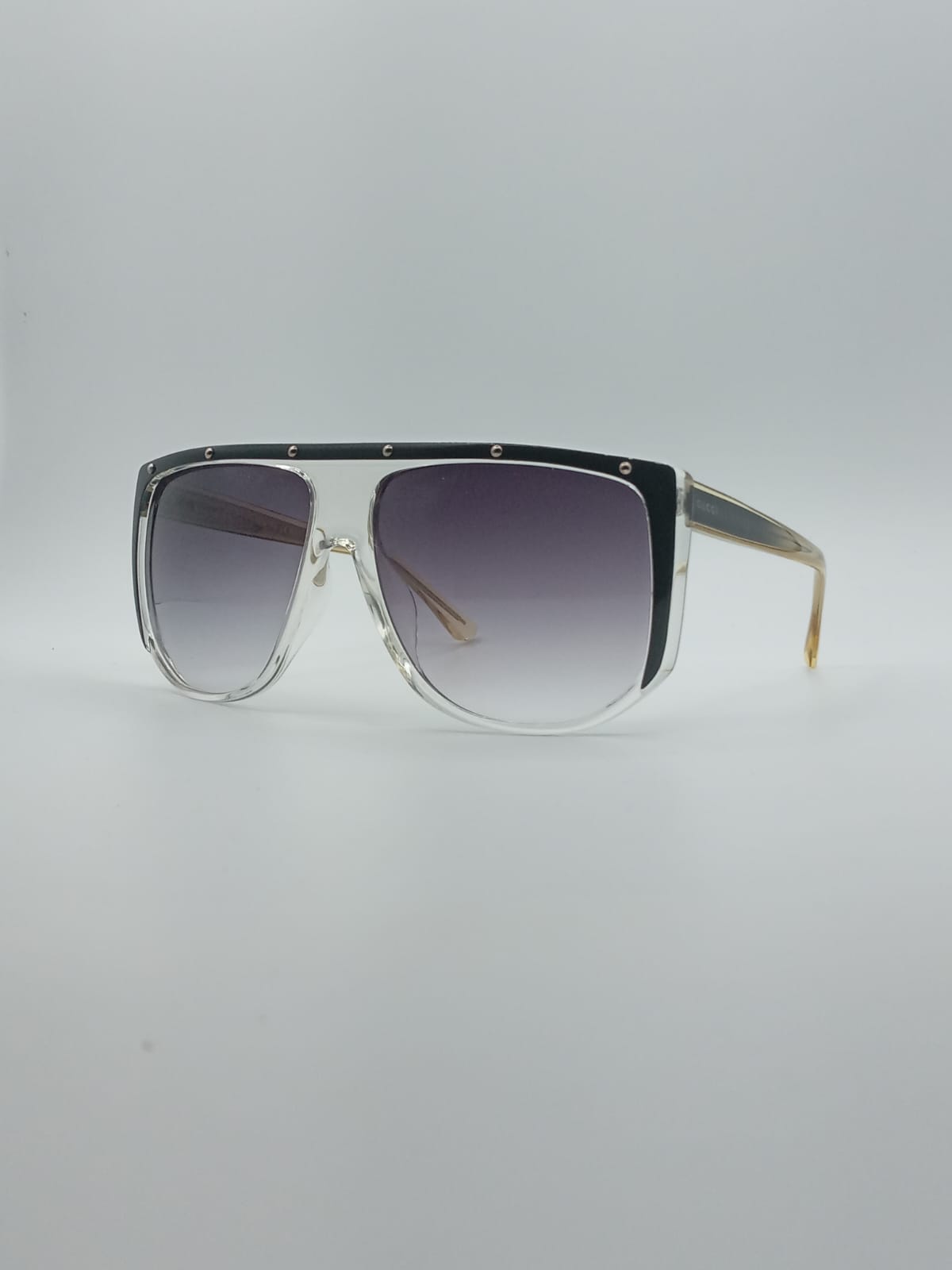 Acetate Black Frame Women's Sunglasses-030