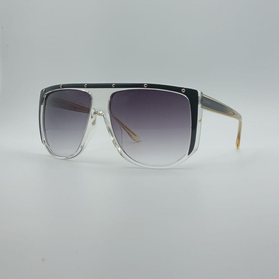 Acetate Black Frame Women's Sunglasses-030