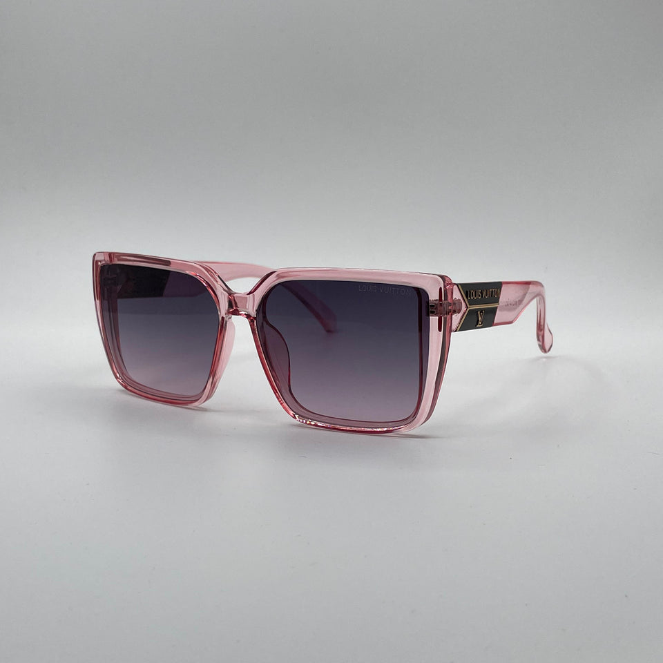 Square Pink Frame Women's Sunglasses-151
