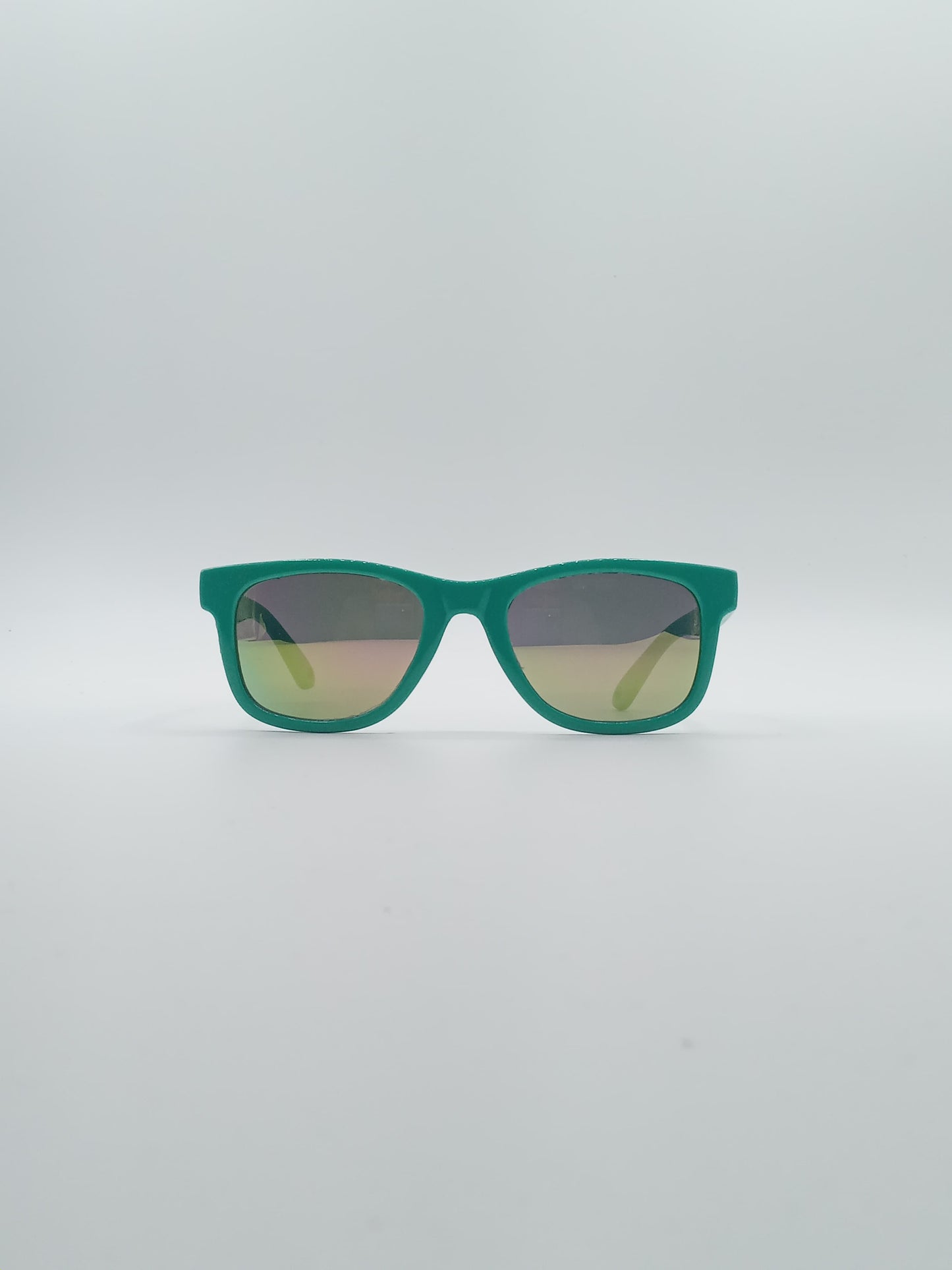 Acetate Dark Green Frame Kids Sunglasses-066