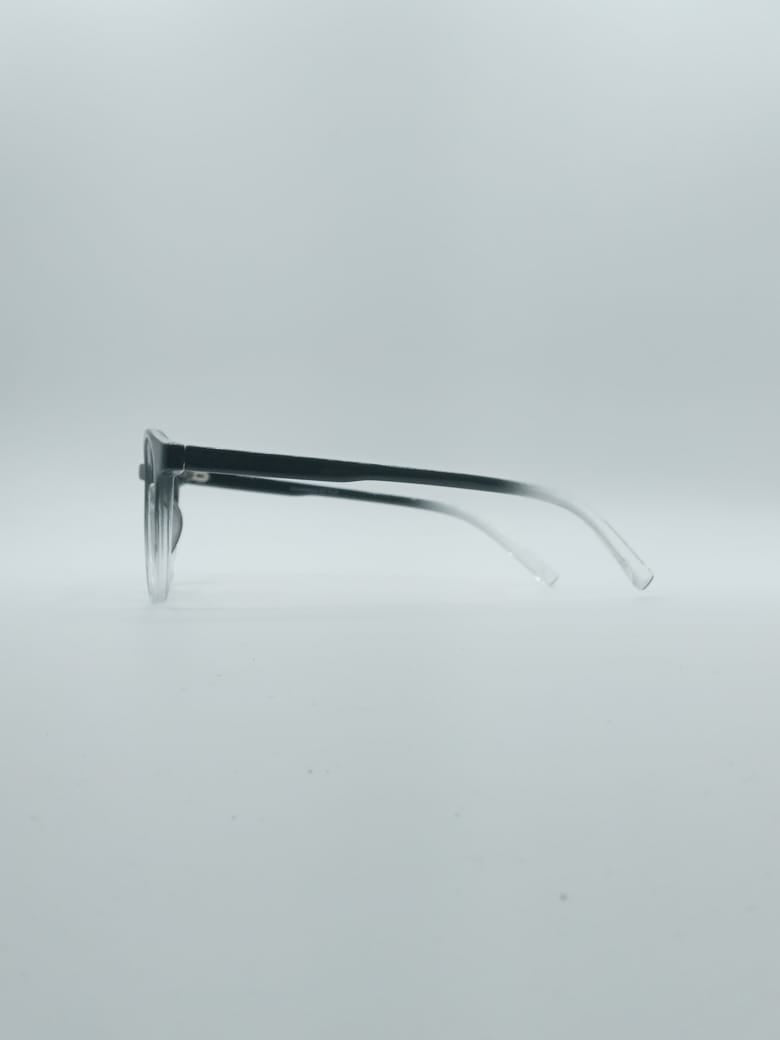 Acetate Black and White Frame Kids Optics-140