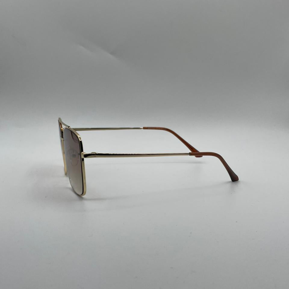 Soft Square Golden Frame Sunglasses-132