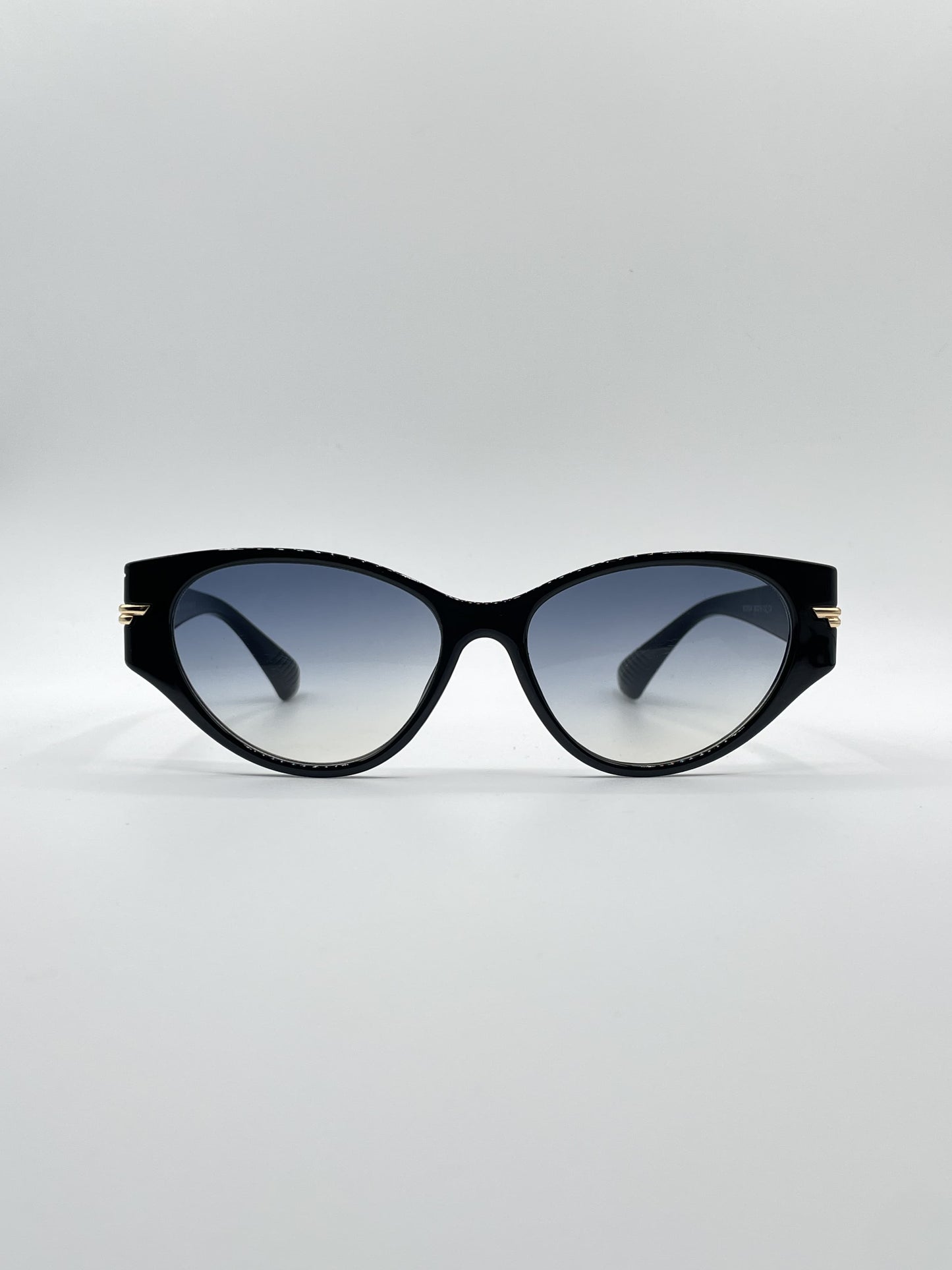 Cat Eye Black Frame Women's Sunglasses-082