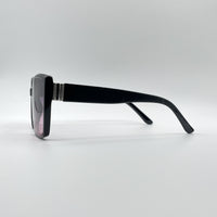 Acetate Black Frame Women's Sunglasses-087