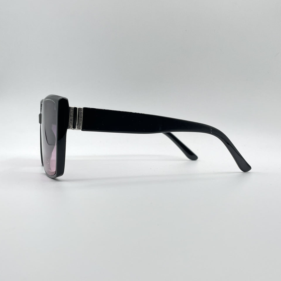 Acetate Black Frame Women's Sunglasses-087