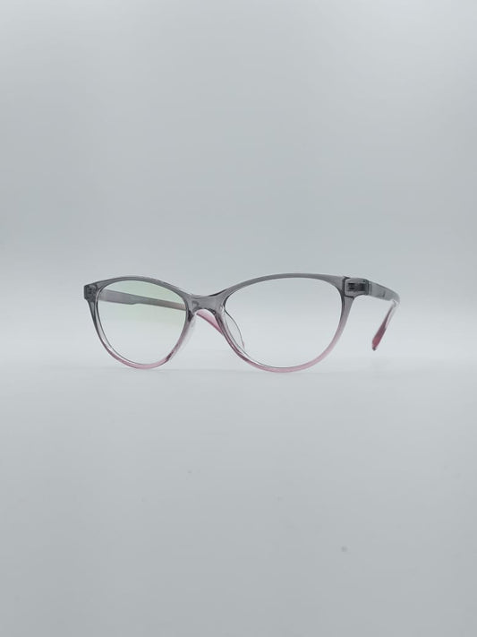 Cat Eye Grey and Pink Frame Kids Optics-136