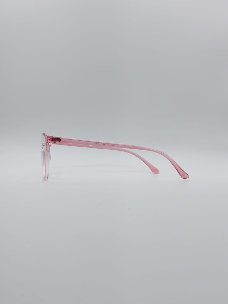Cat Eye White & Pink Frame Women's Optics-087