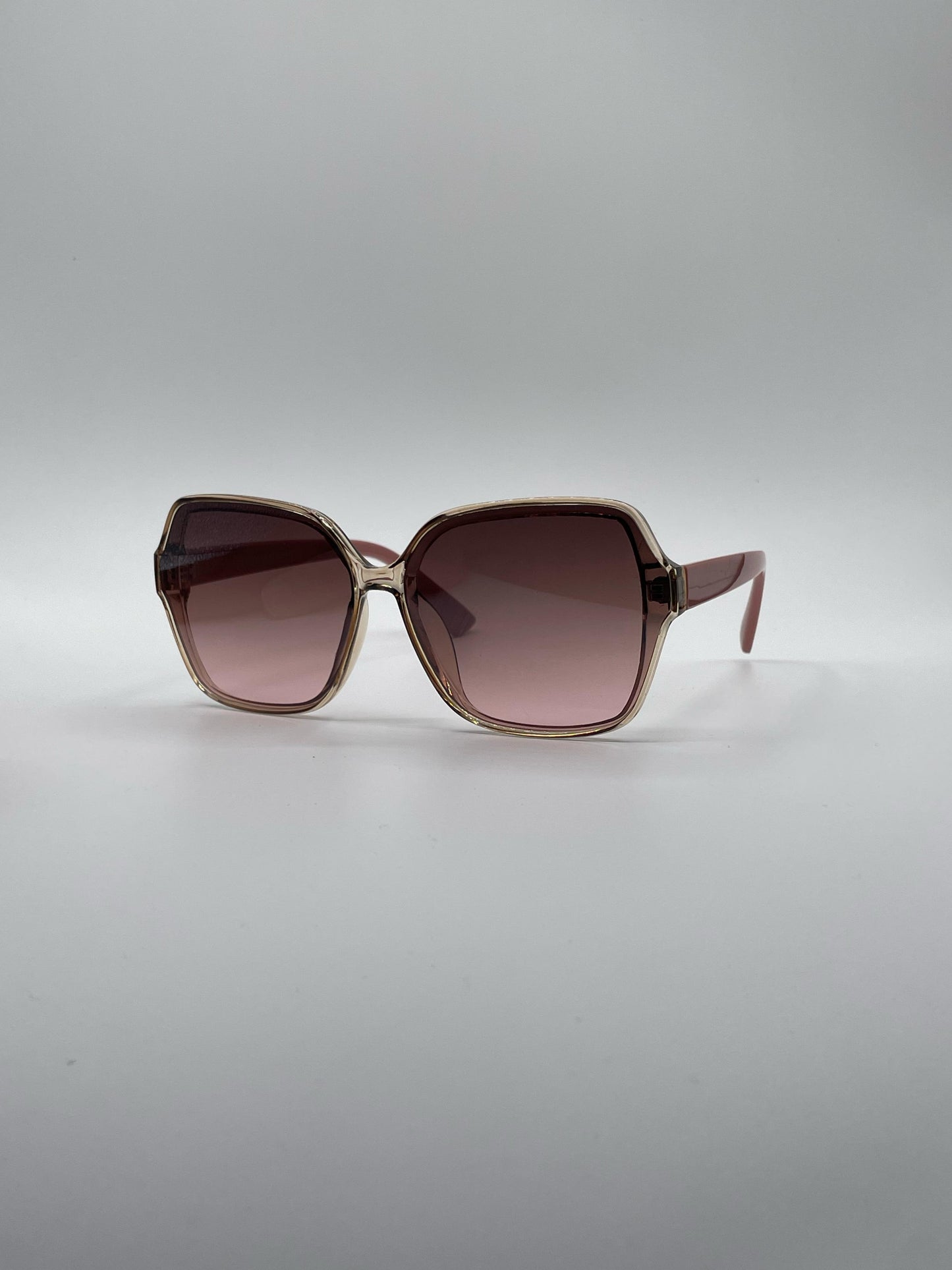 Geometric Silver Frame Women's Sunglasses-195