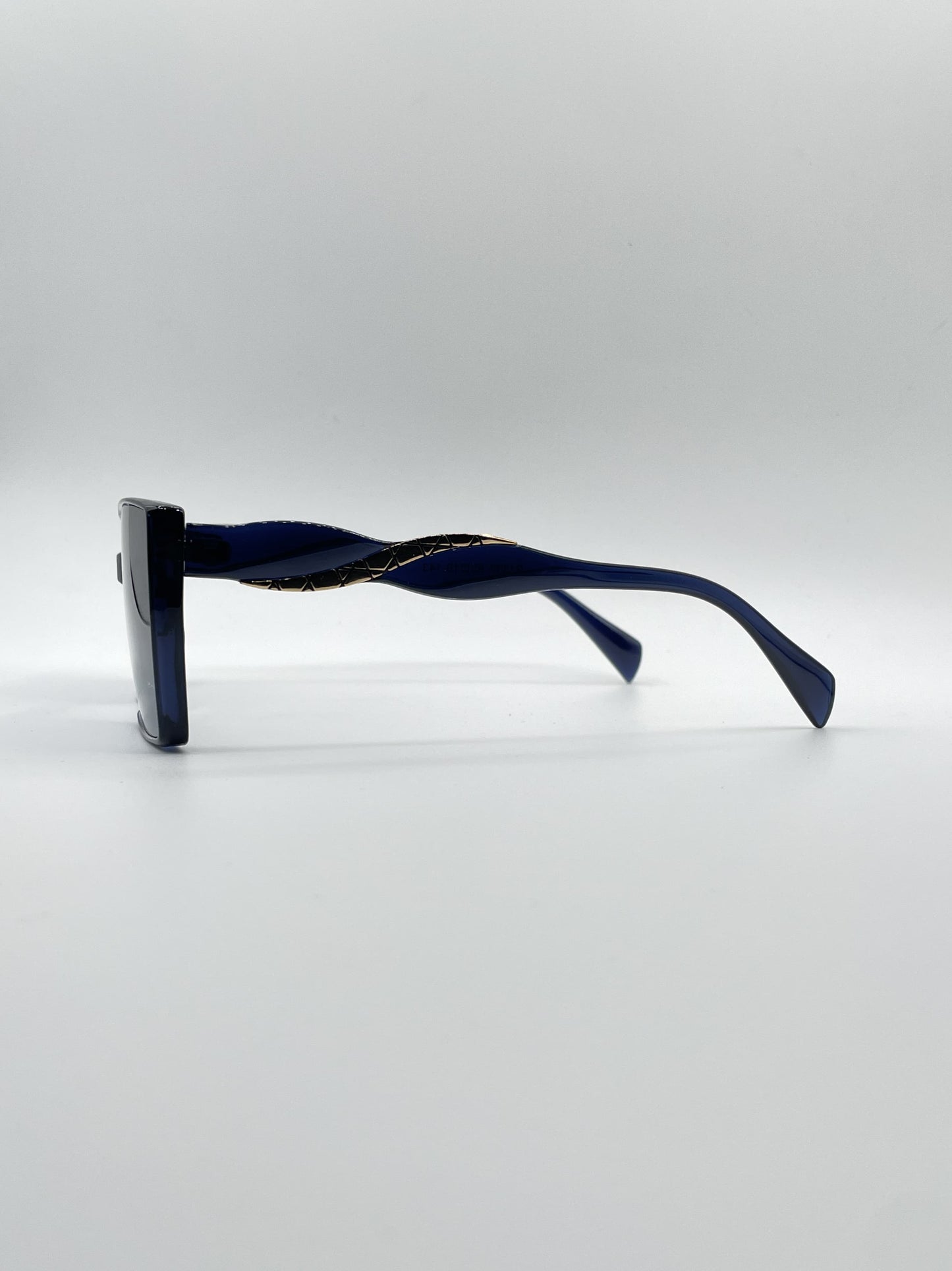 Acetate Blue Frame Women's Sunglasses-093