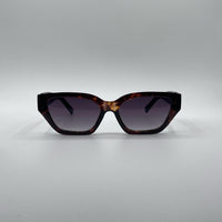 Cat Eye Brown Camo Frame Women's Sunglasses-185