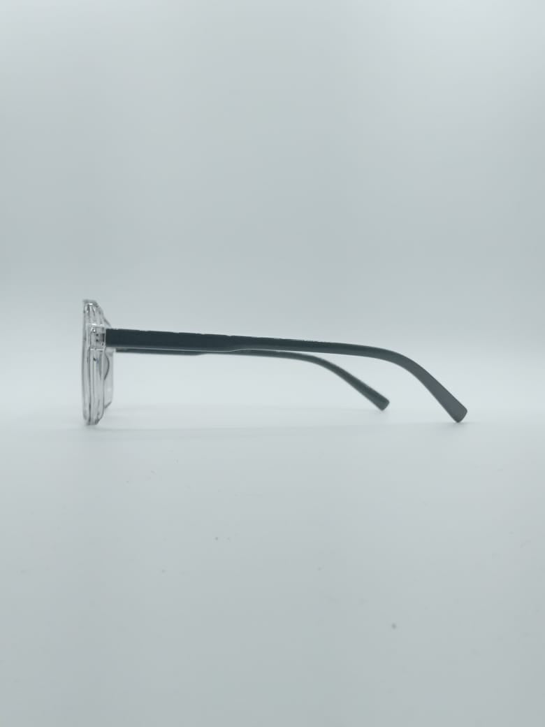 Aviator Geometrical Grey Frame Kids Optics-139