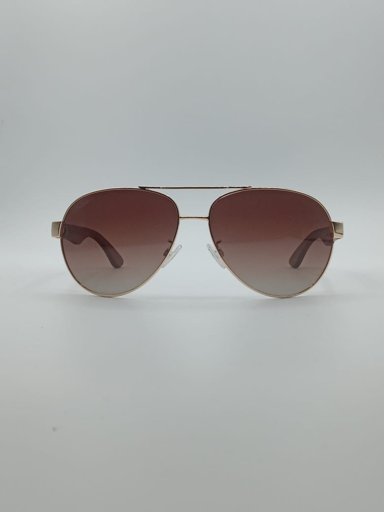 Aviator Thin Golden Frame Men's Sunglasses-004