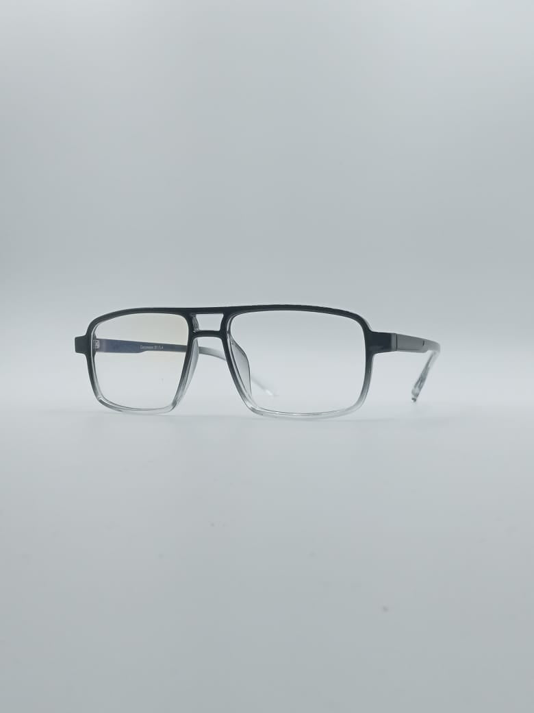 Angular Black and White Frame Kids Optics-138