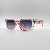 Acetate Translucent Pink Frame Women's Sunglasses-095