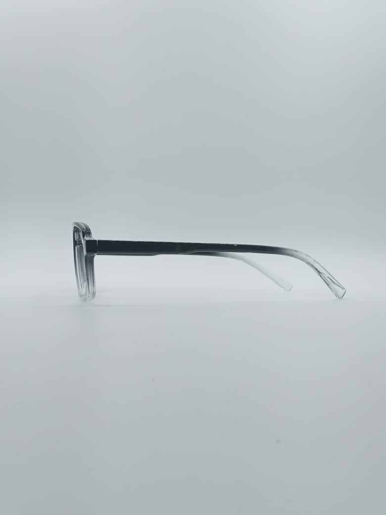 Angular Black and White Frame Kids Optics-138