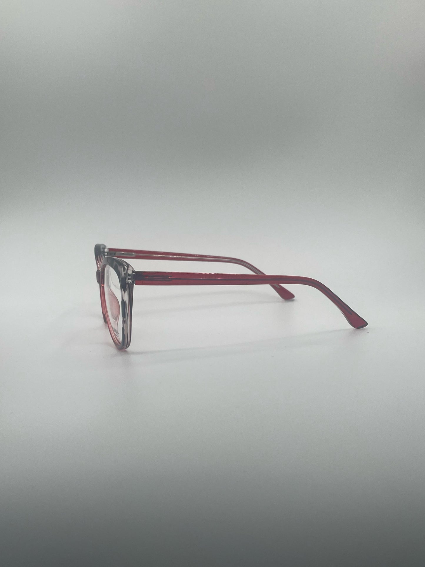 Cat Eye Red & Leopard Pattern Frame Women's Optics-392