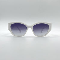 Cat Eye white Frame Women's Sunglasses-097