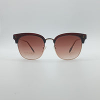 Browline Golden Frame Women's Sunglasses-027