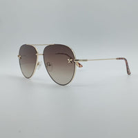 Aviator Golden Frame Unisex Sunglasses-012