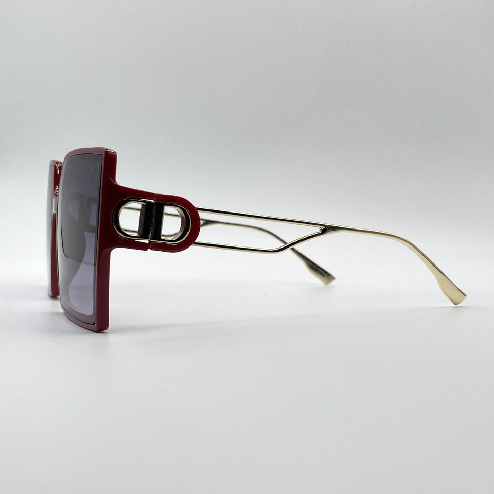 Acetate Red Frame Women's Sunglasses-085