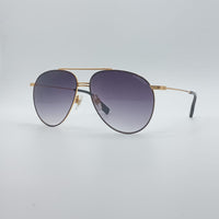 Aviator Thin Black Frame Unisex Sunglasses-026