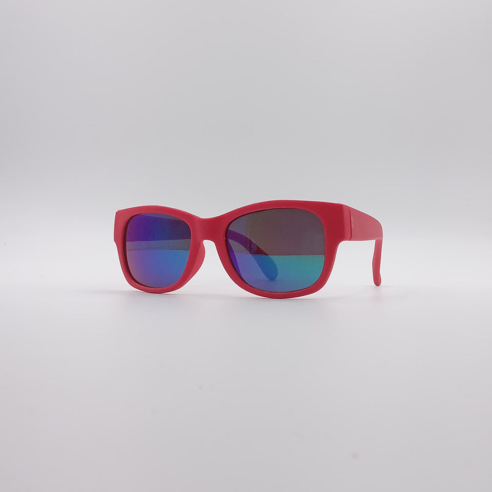 Acetate Red Frame Kids Sunglasses-065