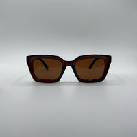 Acetate Brown Frame Women's Sunglasses-186