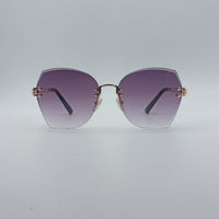 Cat Eye Frame Women's Sunglasses-033