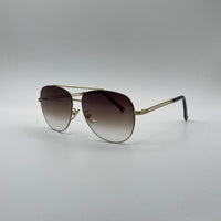 Aviator Thin Golden Frame Sunglasses-162