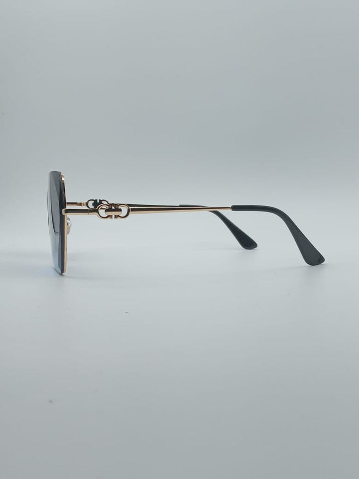Cat Eye Black Frame Women's Sunglasses-039