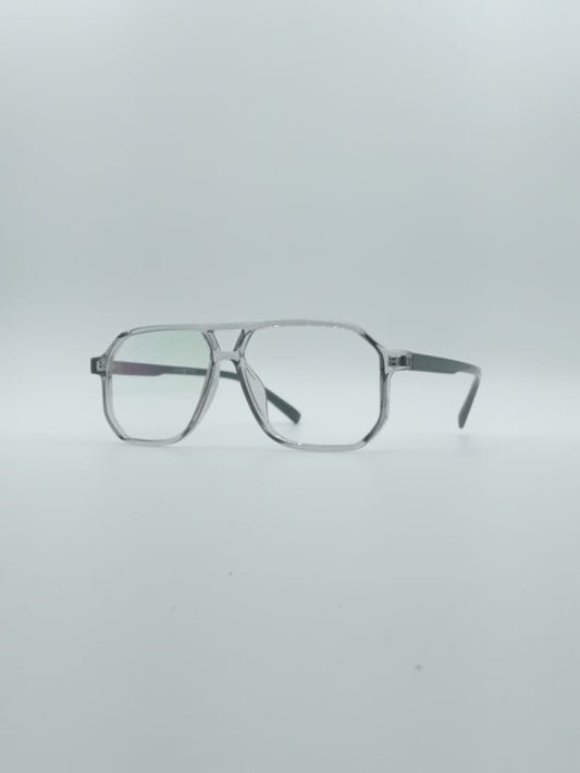 Aviator Geometrical Grey Frame Kids Optics-139