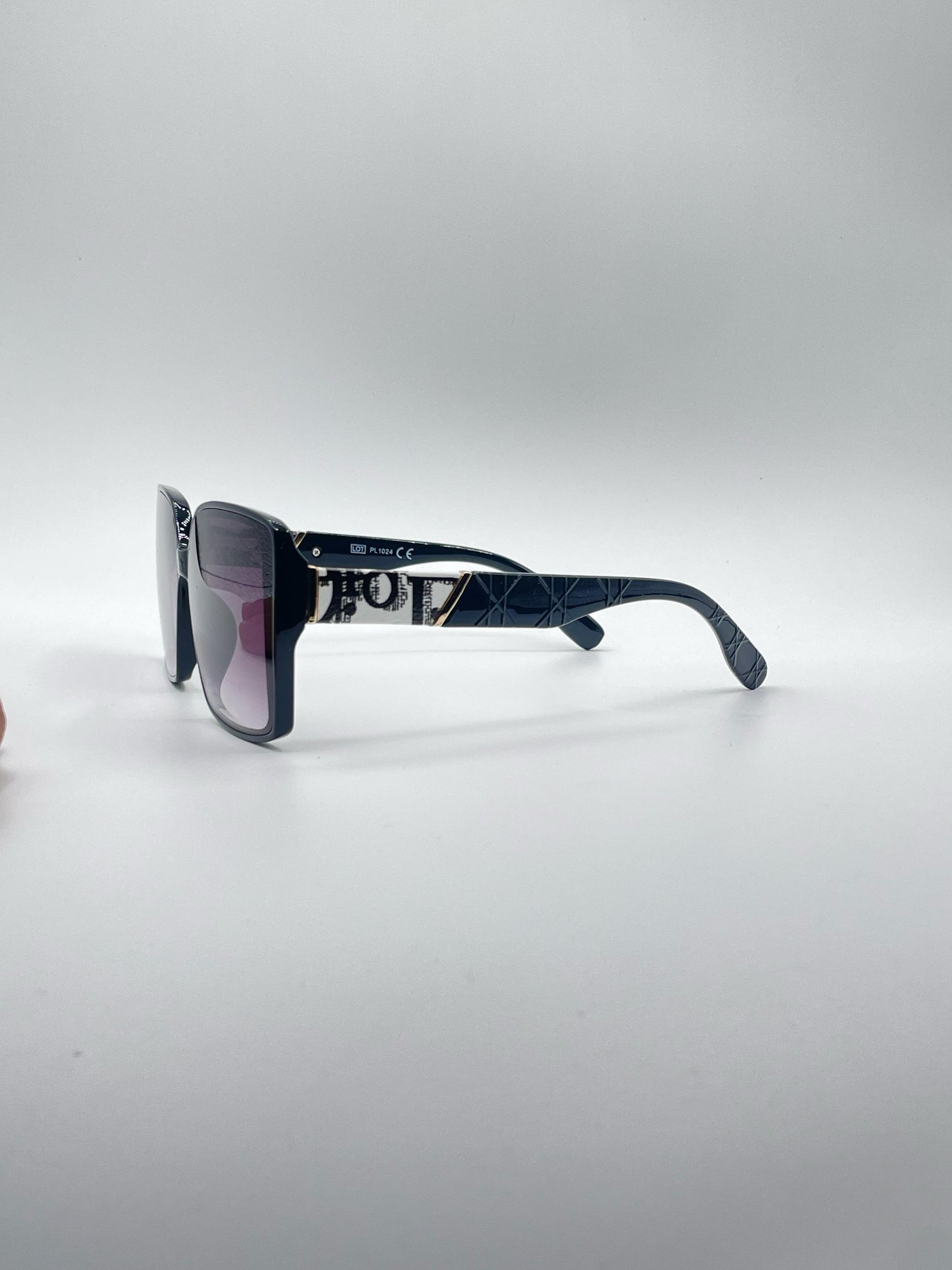 Square Black Frame Women's Sunglasses-194