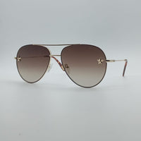 Aviator Golden Frame Unisex Sunglasses-012