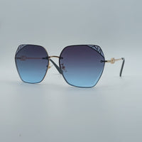 Cat Eye Black Frame Women's Sunglasses-039