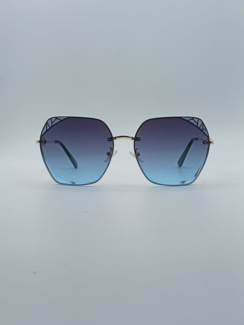 Cat Eye Black Frame Women's Sunglasses-039