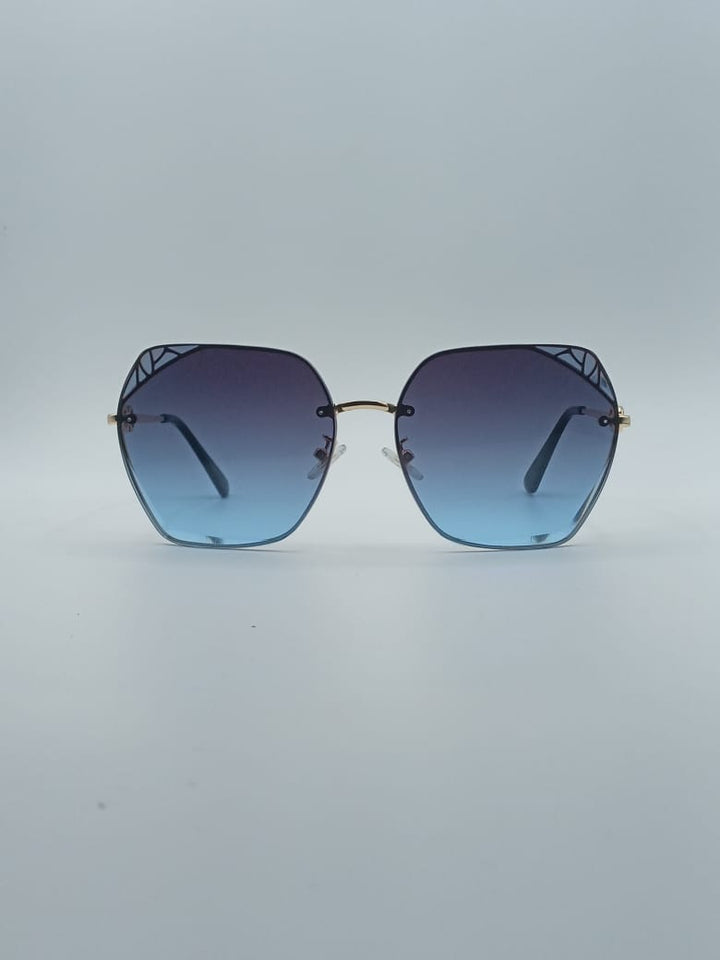 Cat Eye Black Frame Women's Sunglasses-039