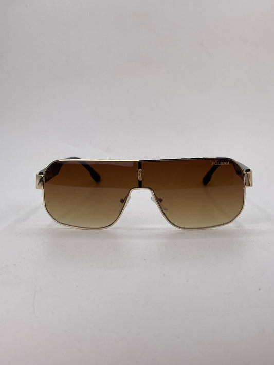 Golden metal sunglass-276