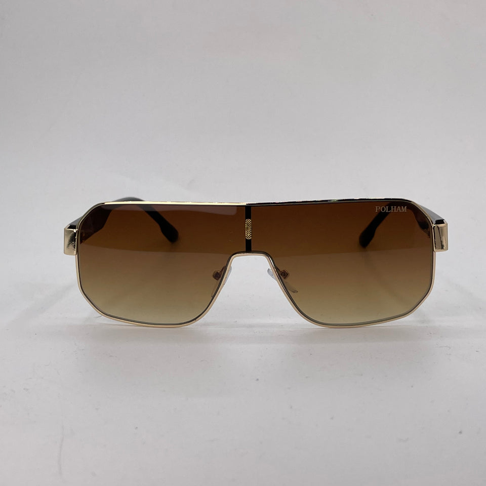 Golden metal sunglass-276