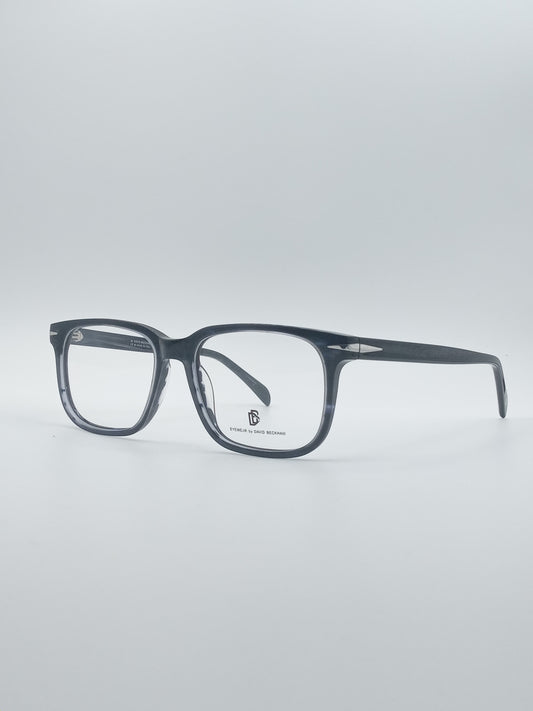 Acetate Black & Navy Blue Frame Men's Optics-264