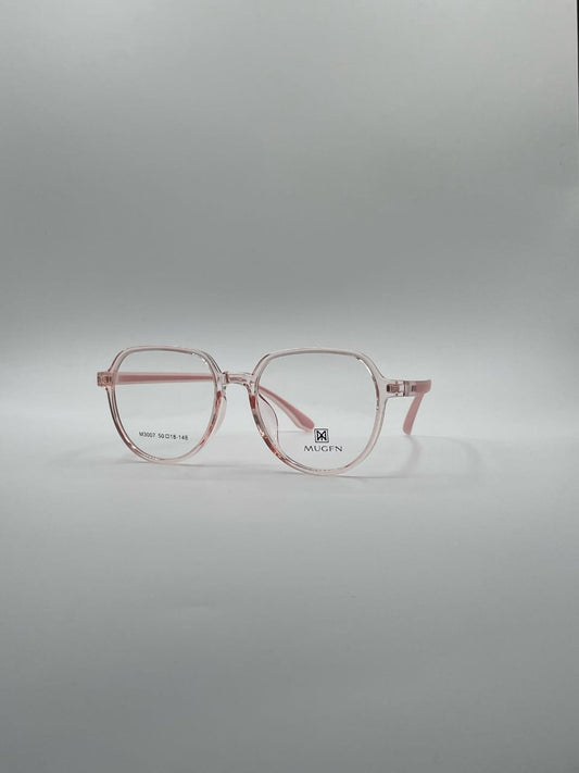 Acetate Translucent Pink Frame Women Optics-407