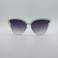 Cat Eye Black Frame Women's Sunglasses-014
