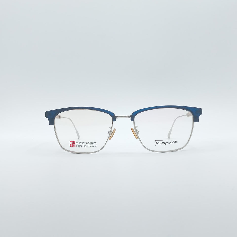 Retro Aviator Blue Frame Unisex Optics-190
