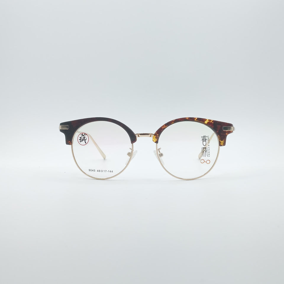 Retro Aviator Brown & Yellow Frame Unisex Optics-196