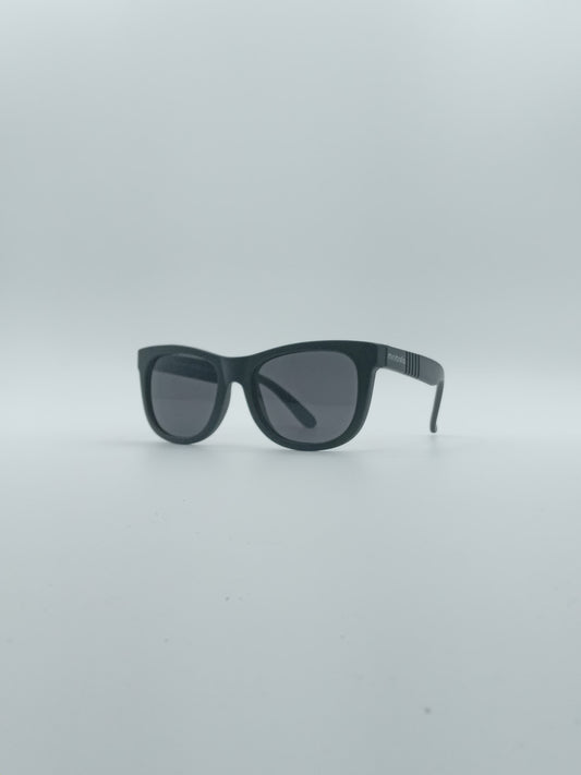 Acetate Black Frame Kids Sunglasses-054