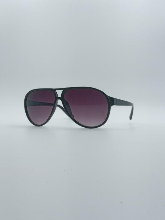 Aviator Black Frame Kids Sunglasses-053