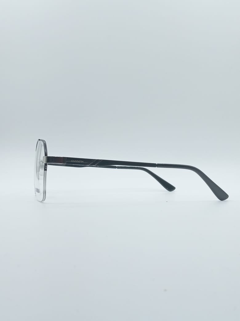 Geometrical Thin Black Frame Men's Optics-104